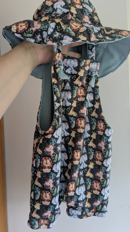 Safari Reversible Overalls (hat excluded)